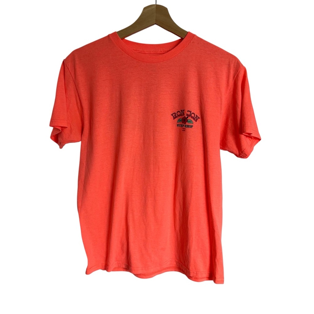 Billabong x Ron Jon Surf Shop Destination Tee in neon coral Large
